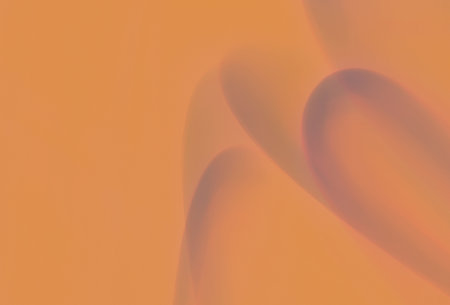 abstract background with smooth lines in orange and pink colors, design elementの写真素材