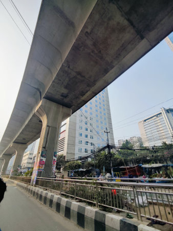 Highway viaduct in the city of Shenzhen, China