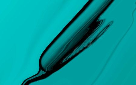 abstract blue background with some smooth lines in it (see portfolio for more in this series)の写真素材