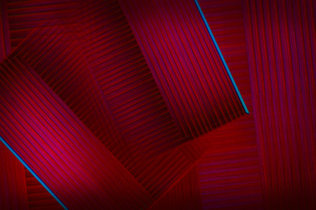 Abstract background of red and blue stripes. 3d render illustration.の写真素材