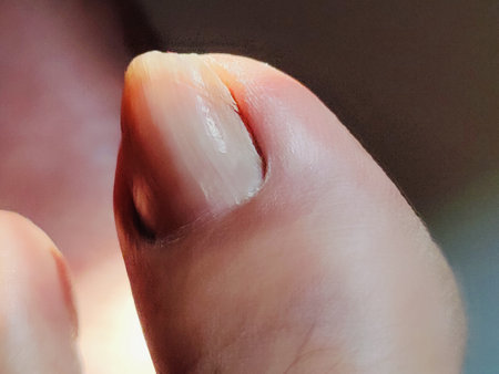 Human hand close-up, selective focus, shallow depth of field
