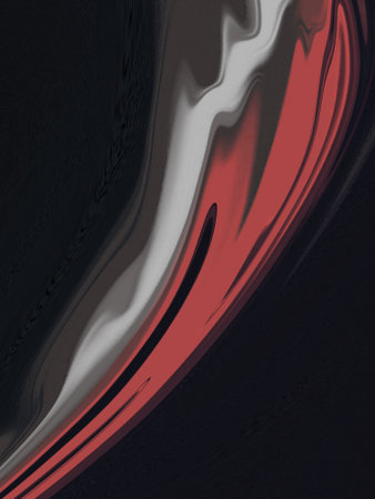 abstract black and red background with some smooth lines in it.の写真素材