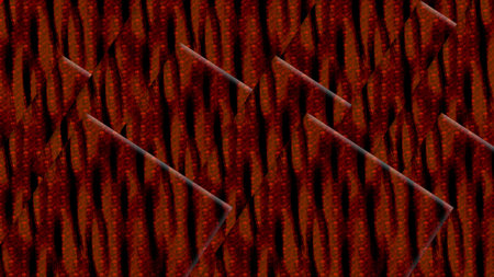 abstract red background with lines and triangles. 3d rendering illustration