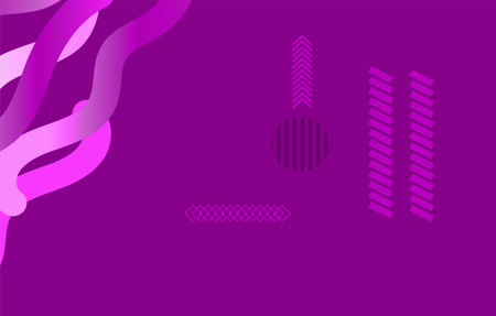 Purple abstract background with dynamic waves. Vector illustration for your designのイラスト素材