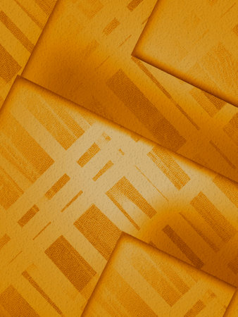 Abstract yellow background squares rectangles in geometric pattern design. Textured yellow orange template .の写真素材