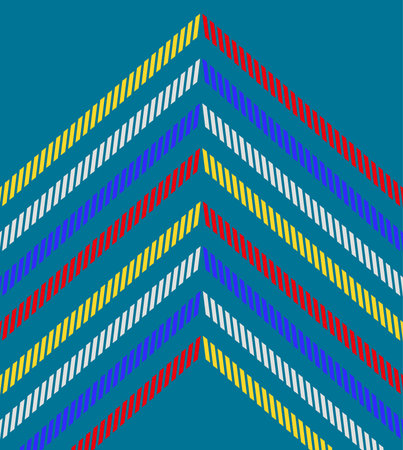 Minimal geometric blue background. Dynamic shapes composition with lines. Abstract background modern...
