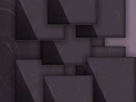 abstract background with geometric shapes in black and gray colors, 3d illustration