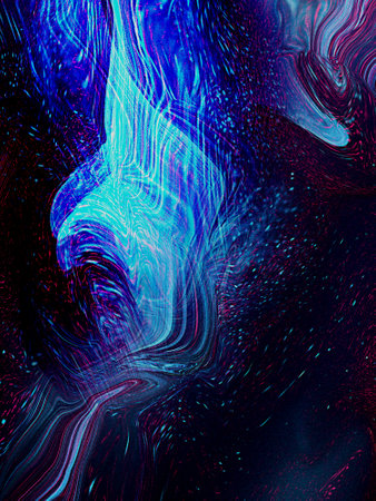 Abstract blue colors wavy background flowing in 3d design, modern style, soft blue color, elegant...