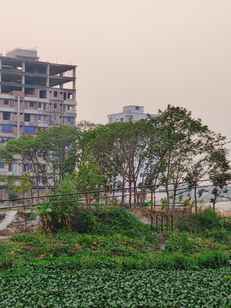 Residential area in Hong Kong, China.の写真素材