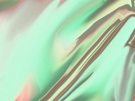 abstract background of holographic foil with some smooth lines in itの写真素材