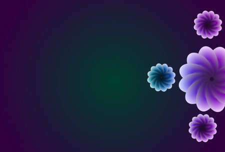 Abstract floral background in red and orange tones. Vector illustration for your design.のイラスト素材