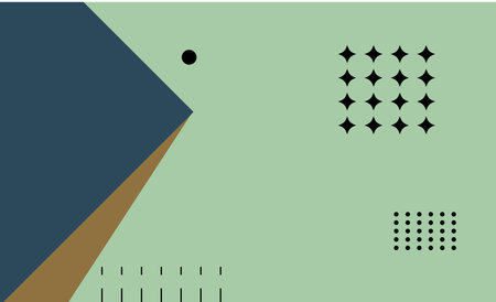 Minimal geometric background in retro style. Vector illustration for your designのイラスト素材