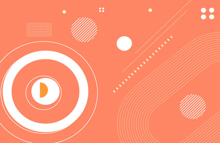 Abstract background with circles and lines. Vector illustration for your design.のイラスト素材