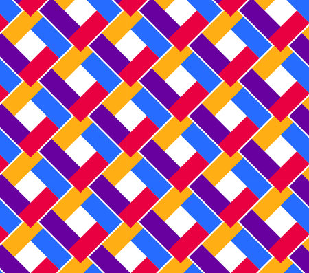 Seamless geometric pattern with rhombuses. Colorful background.のイラスト素材