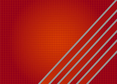 Abstract red background with grid and stripes. Vector illustration. Eps 10のイラスト素材