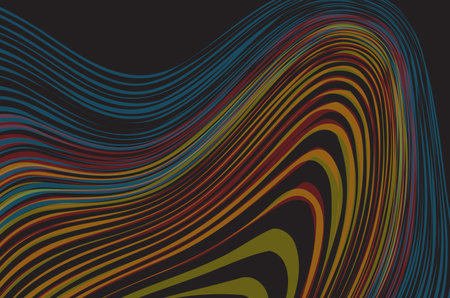 Abstract background with wavy lines. Vector illustration. Eps 10.のイラスト素材