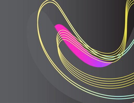 Abstract background with colorful curved lines. Vector Illustration. Eps 10のイラスト素材