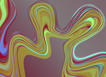 Colorful psychedelic liquefied background. Vector illustration for your design