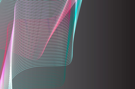 Abstract background with wavy lines. Vector illustration. Eps 10.のイラスト素材