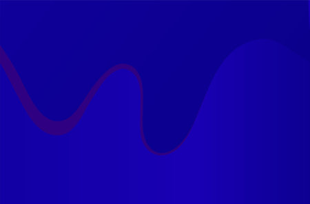 abstract blue background with wavy lines and shadow, vector illustration