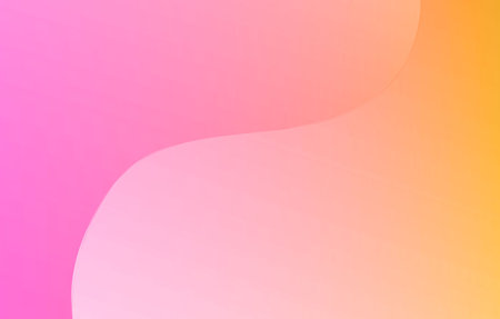 abstract background with smooth lines in pink, orange and yellow colors