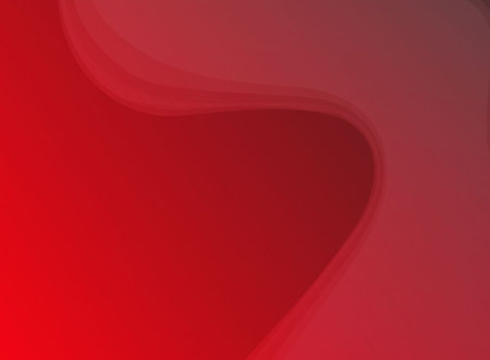 Abstract red background with smooth lines. Vector illustration for your design.