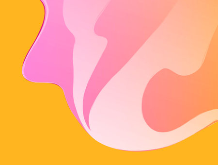 Abstract colorful background. Vector illustration. Gradient mesh include. Pink and yellow colors.のイラスト素材