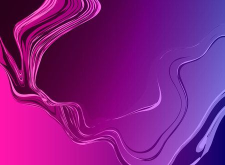 Abstract background with waves. Vector illustration. Pink and purple colors.のイラスト素材