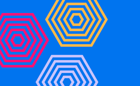 Abstract background with colorful hexagons. Vector illustration. Eps 10.