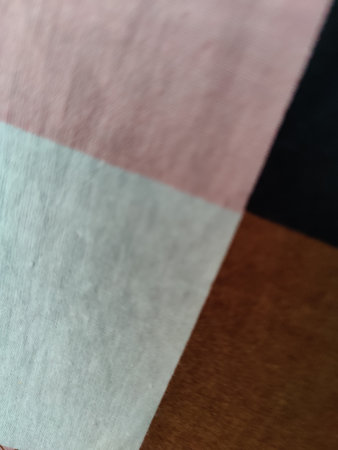 Abstract background of multi-colored fabric close-up. Selective focus.の写真素材