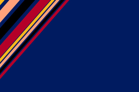 Red and Blue diagonal striped seamless pattern background suitable for fashion textiles, graphics