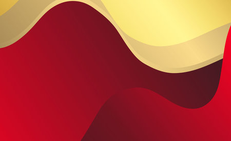 abstract background with red and yellow waves, vector illustration, eps10のイラスト素材