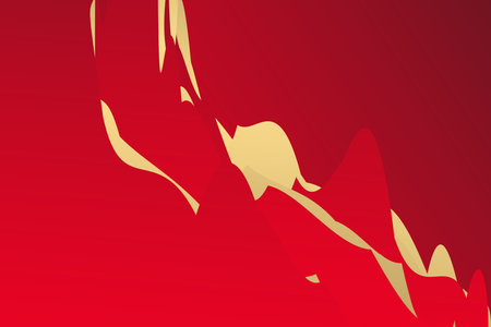 abstract red background with some smooth lines in it (see more in my portfolio)のイラスト素材