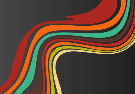 abstract background with colorful waves. vector illustration. eps10のイラスト素材