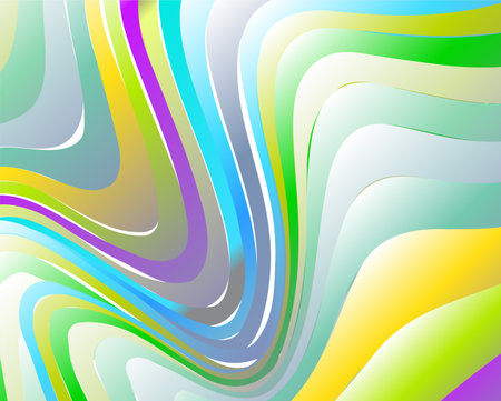 abstract background with colorful waves. Vector illustration. Eps 10.のイラスト素材