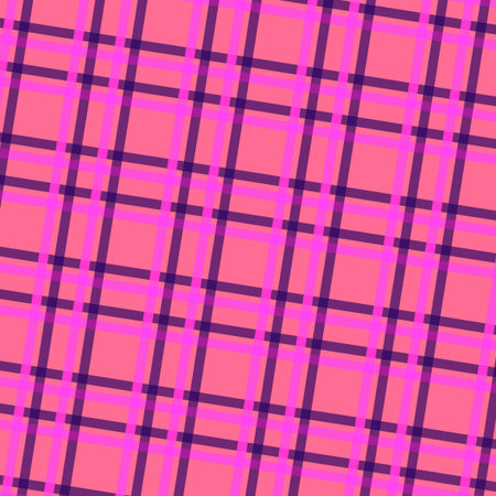 Seamless plaid pattern. Vector illustration. Pink background.