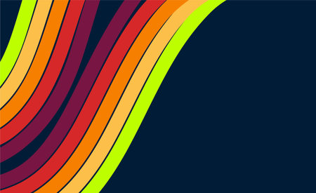 abstract background with colored stripes. Vector illustration for your design.のイラスト素材