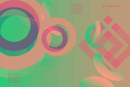 Abstract background with circles and lines. Vector illustration for your design.のイラスト素材