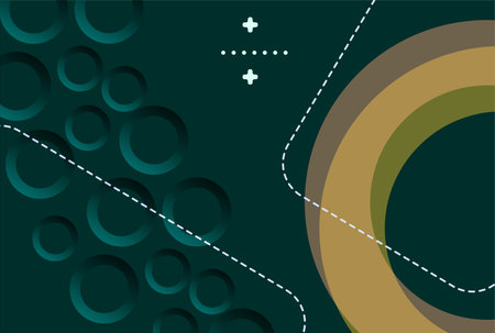 Abstract background with circles and lines. Vector illustration. Eps 10.のイラスト素材