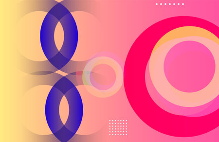 Abstract colorful background with circles and dots. Vector illustration. Eps 10のイラスト素材