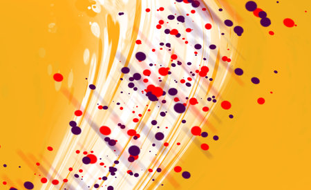 Abstract texture yellow background with smooth shapes in a modern design
