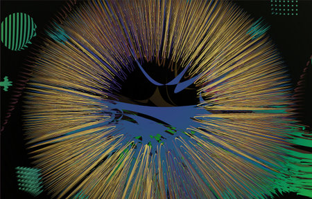 abstract background with circles and lines in the form of an eye