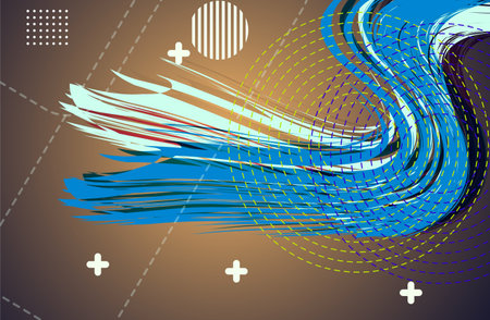 abstract background with dynamic waves. Vector illustration. Eps 10.のイラスト素材