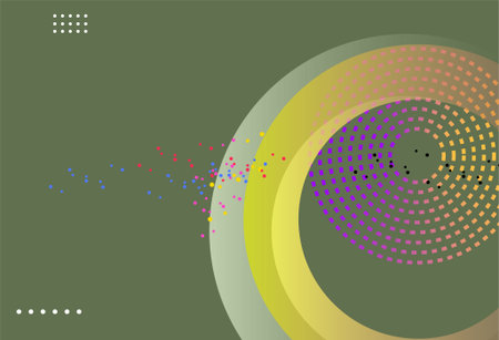 Abstract colorful background with geometric shapes pattern. Vector illustration in flat styleのイラスト素材