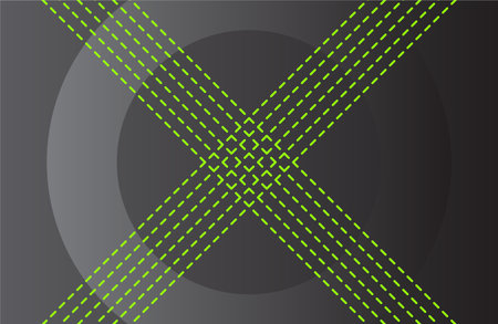 Abstract background with green halftone dots and lines. Vector illustrationのイラスト素材