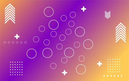 Abstract background with geometric shapes. Vector illustration. Gradient background.のイラスト素材