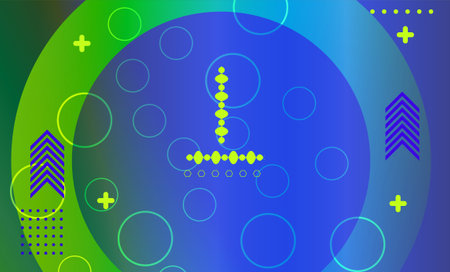 Abstract background with geometric figures and circles. Vector illustration. Eps 10