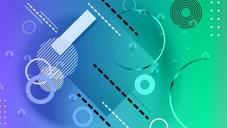 Abstract background with circles and lines. Vector illustration for your design.