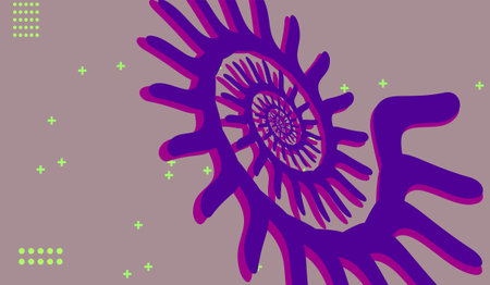 Abstract background with the image of the spiral of the sun. Vector illustration