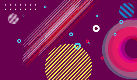 Abstract background with circles and lines. Vector illustration. Eps 10.